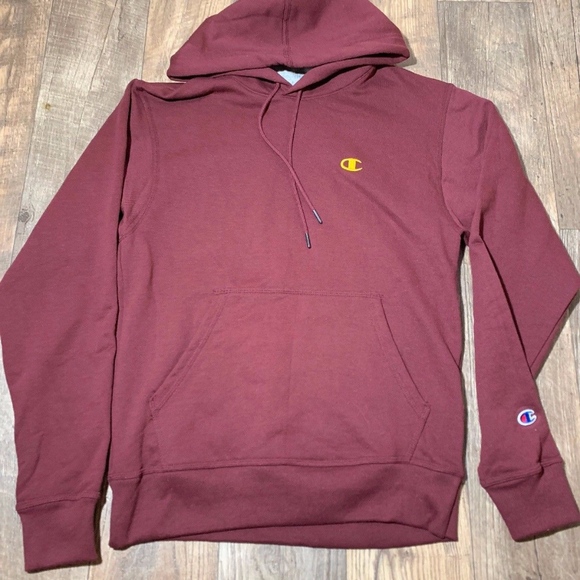 champion hoodie with gold logo